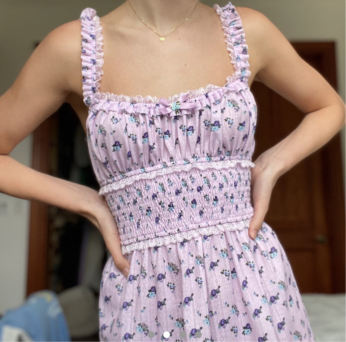 NWOT For factory Love & Lemons Lola Pointelle Dress