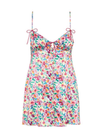 FOR LOVE & LEMONS Watercolor Floral Slip Dress