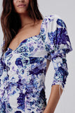 FOR LOVE & LEMONS Hyacinth Drawstring Mini Dress