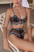 2 PIECE FOR LOVE & LEMONS Amour Long Line Bra & High-waist Panty set